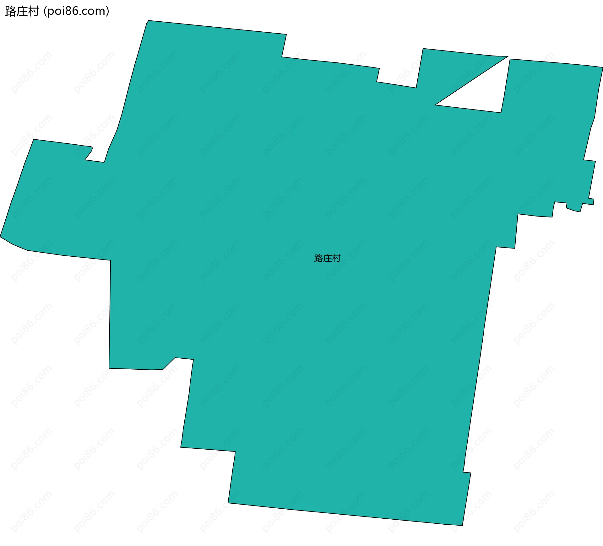路庄村边界地图