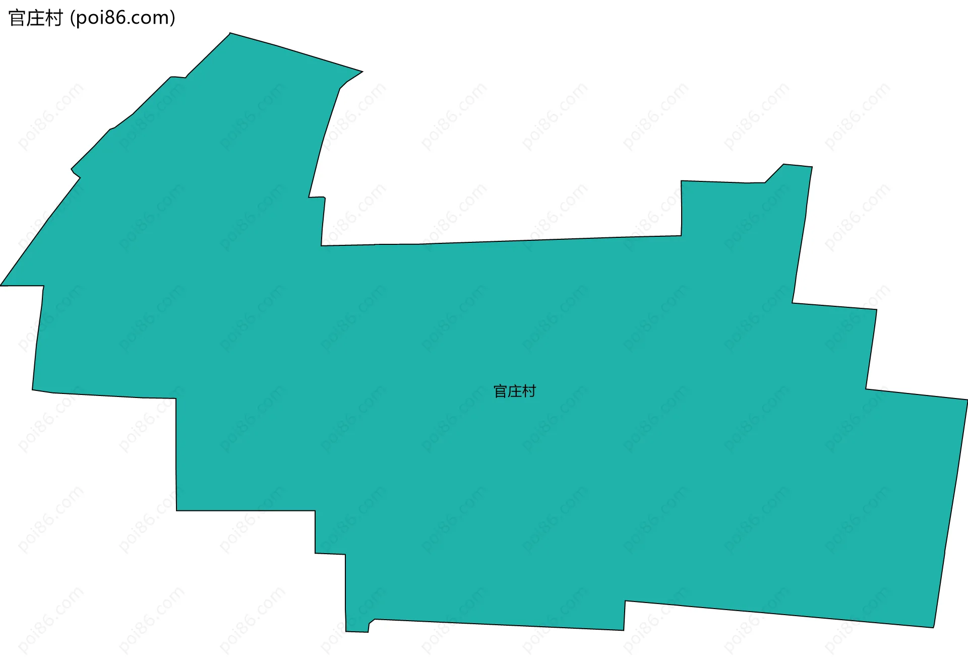 官庄村边界地图