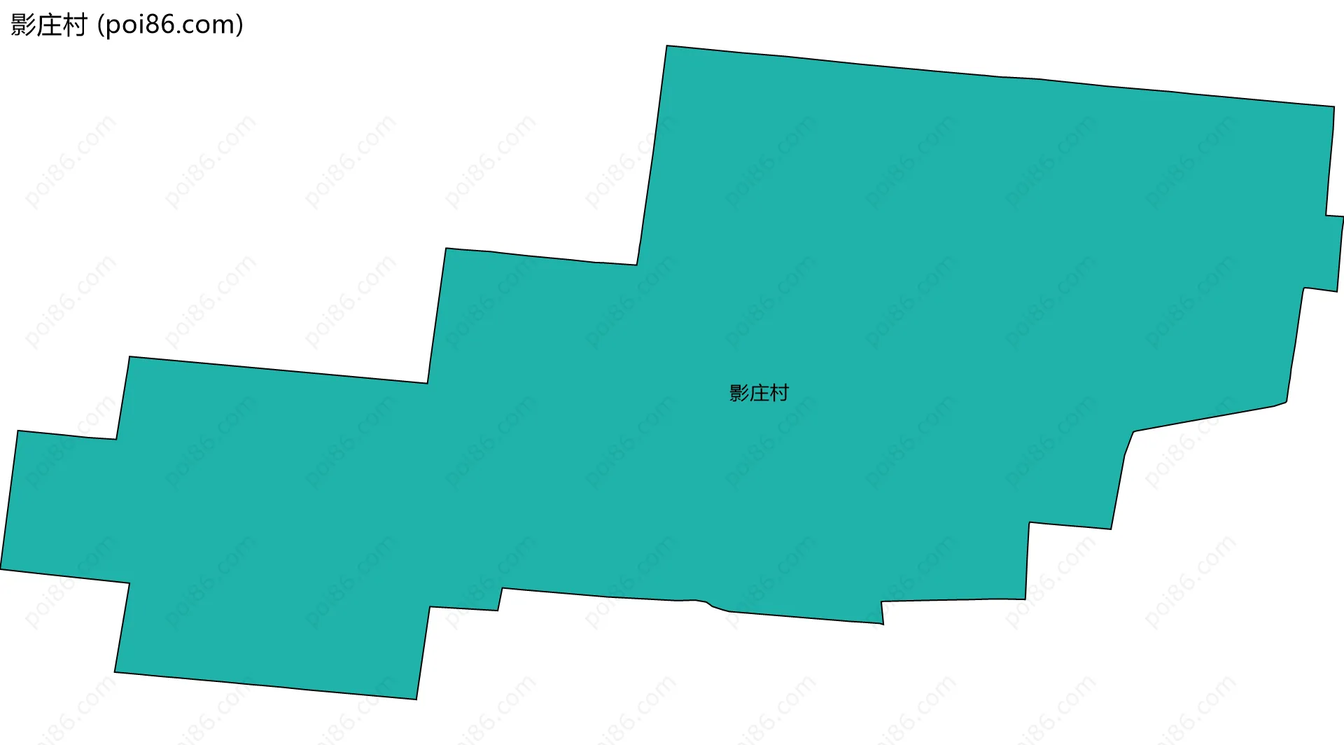 影庄村边界地图