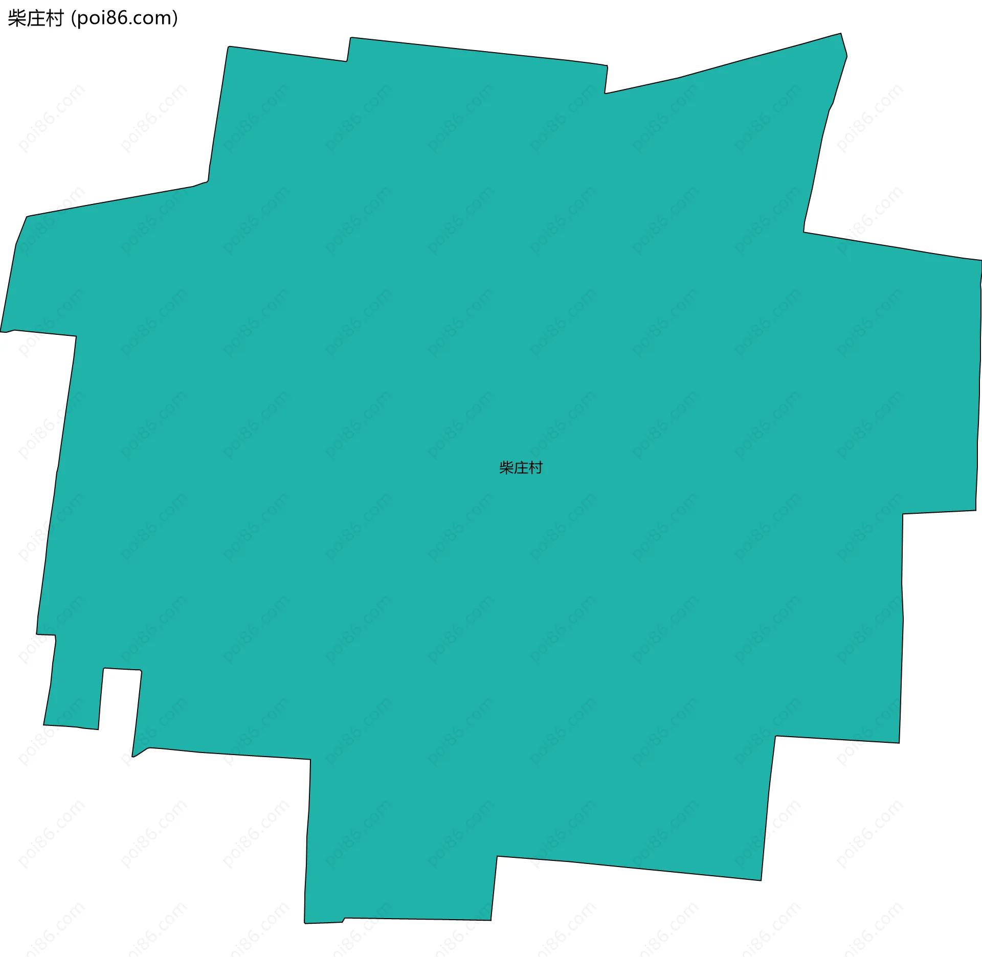 柴庄村边界地图