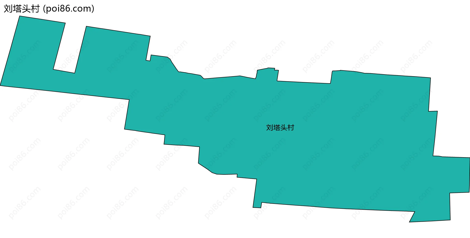刘塔头村边界地图