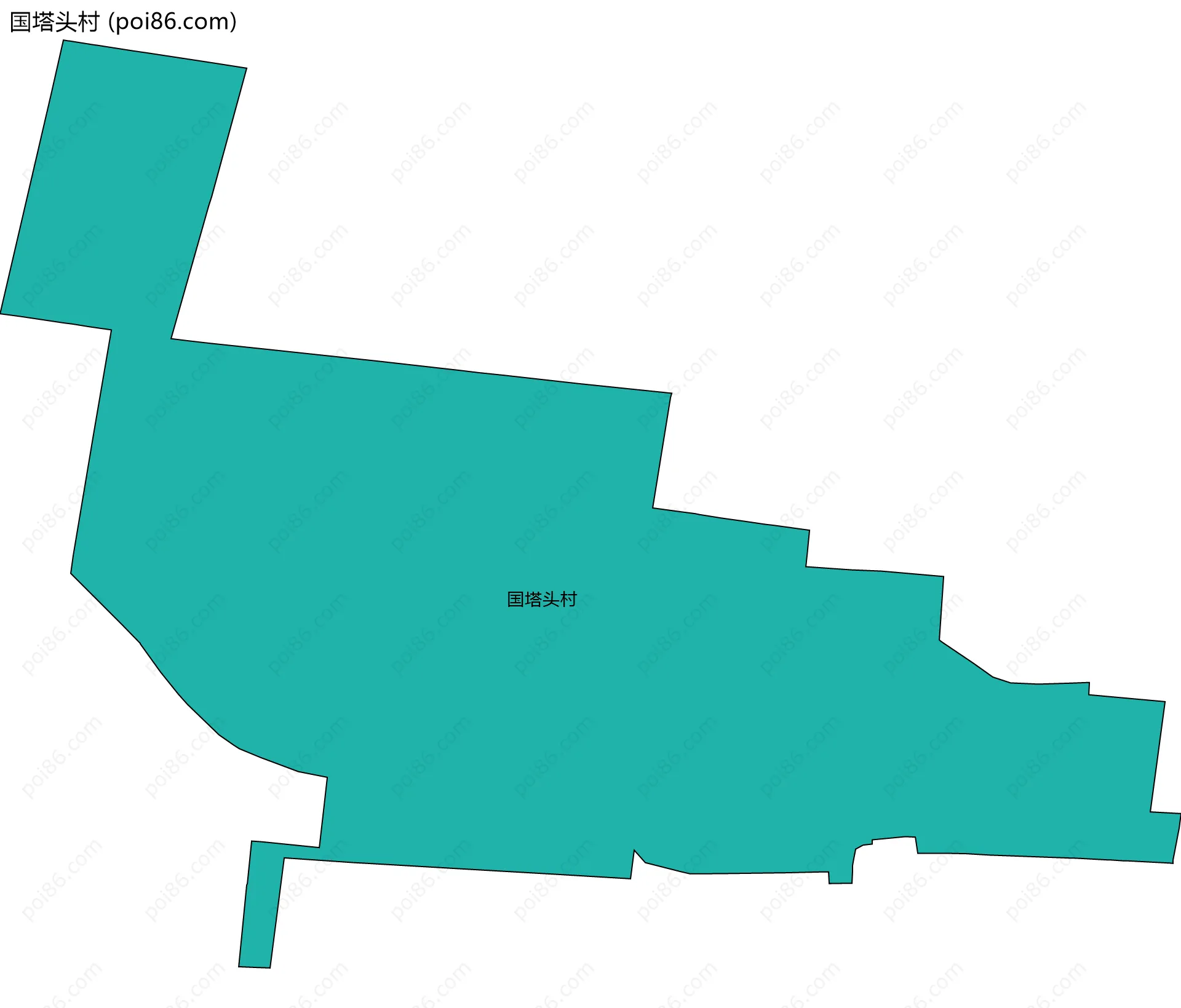 国塔头村边界地图
