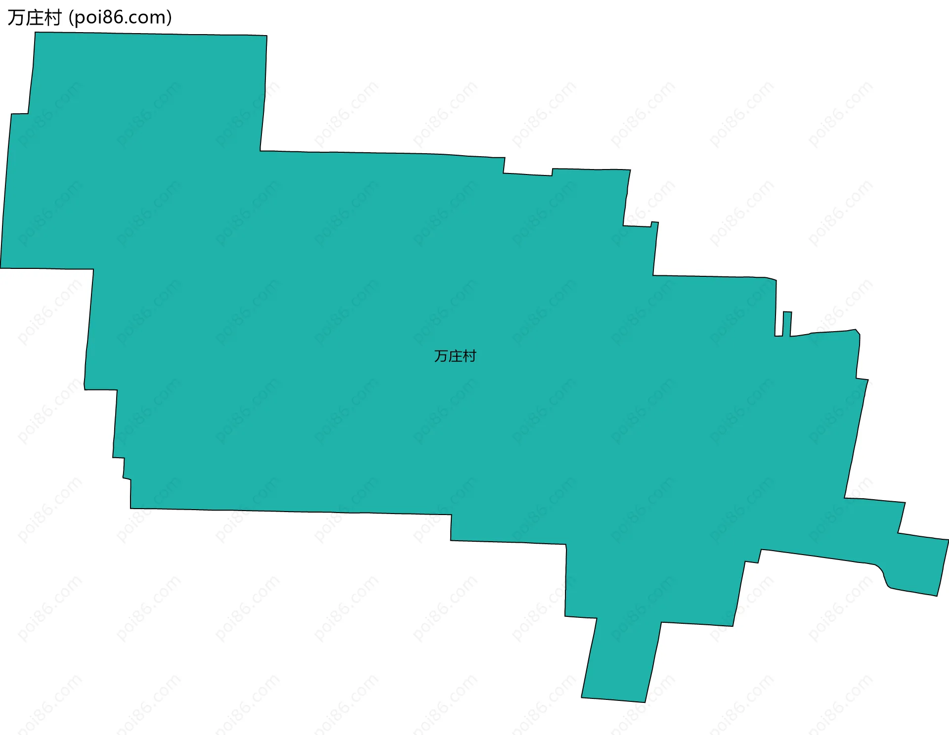 万庄村边界地图
