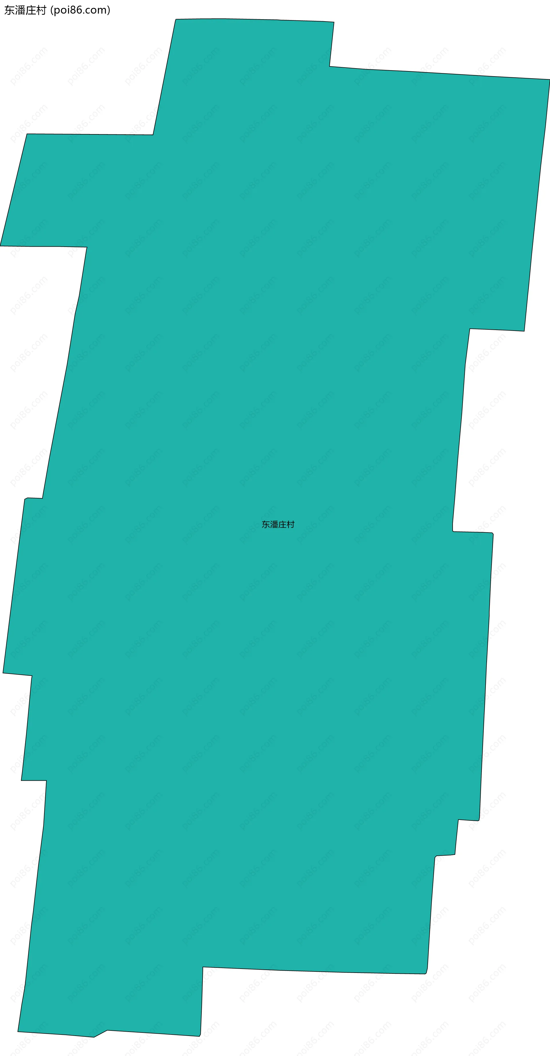 东潘庄村边界地图