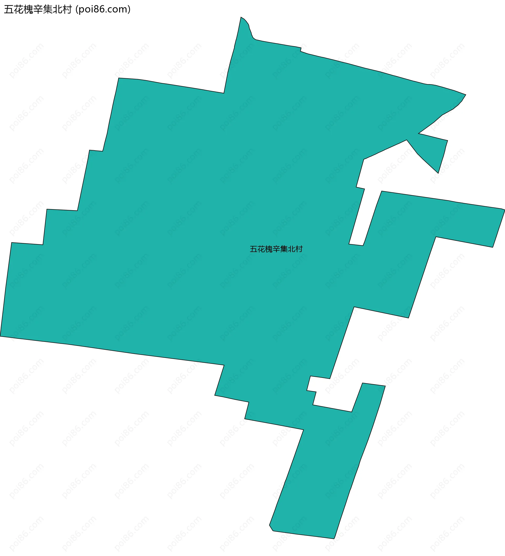 五花槐辛集北村边界地图
