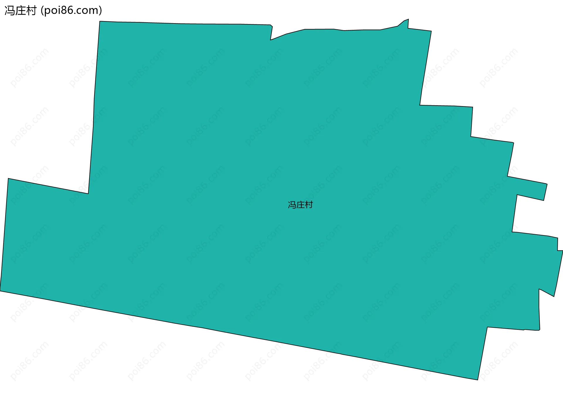 冯庄村边界地图