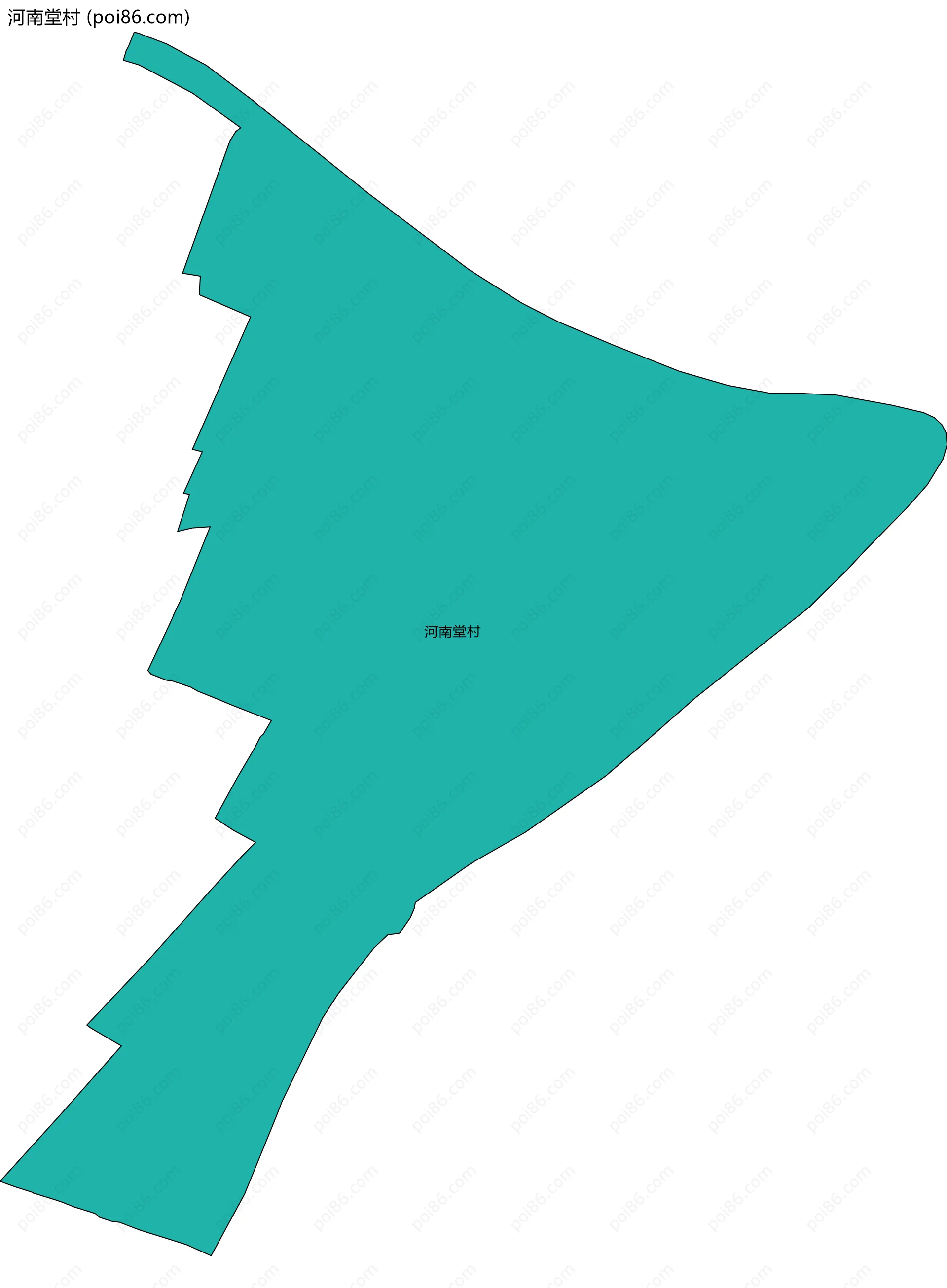 河南堂村边界地图