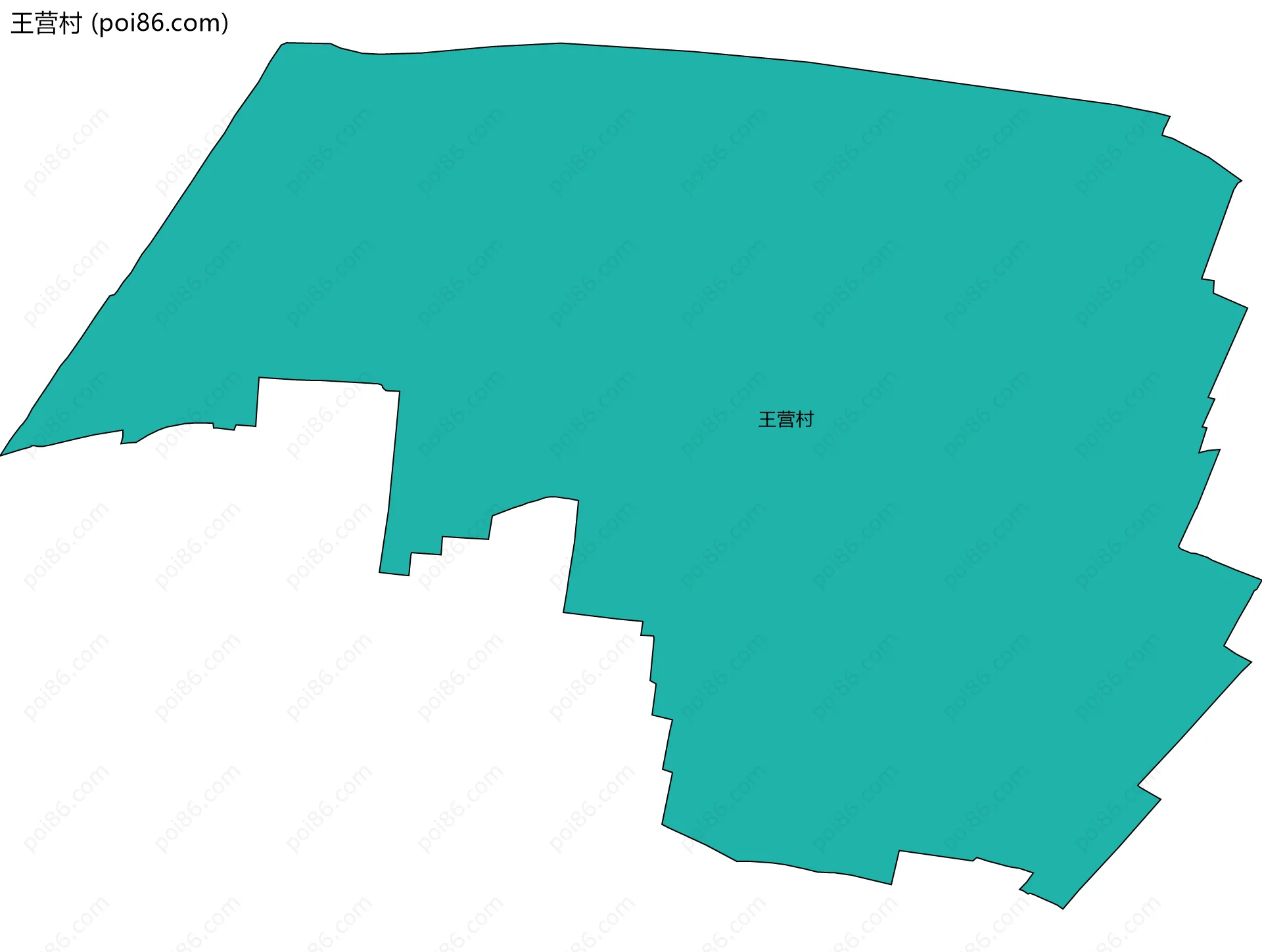 王营村边界地图