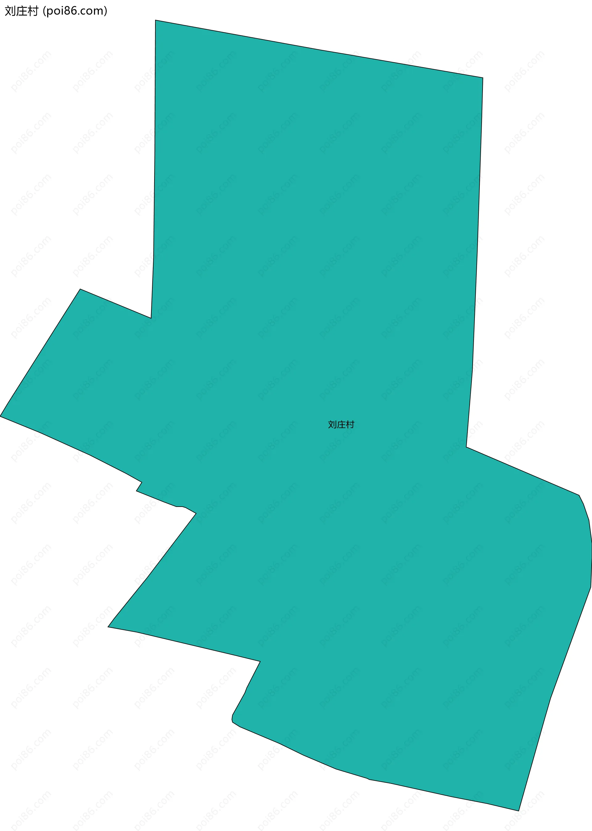 刘庄村边界地图