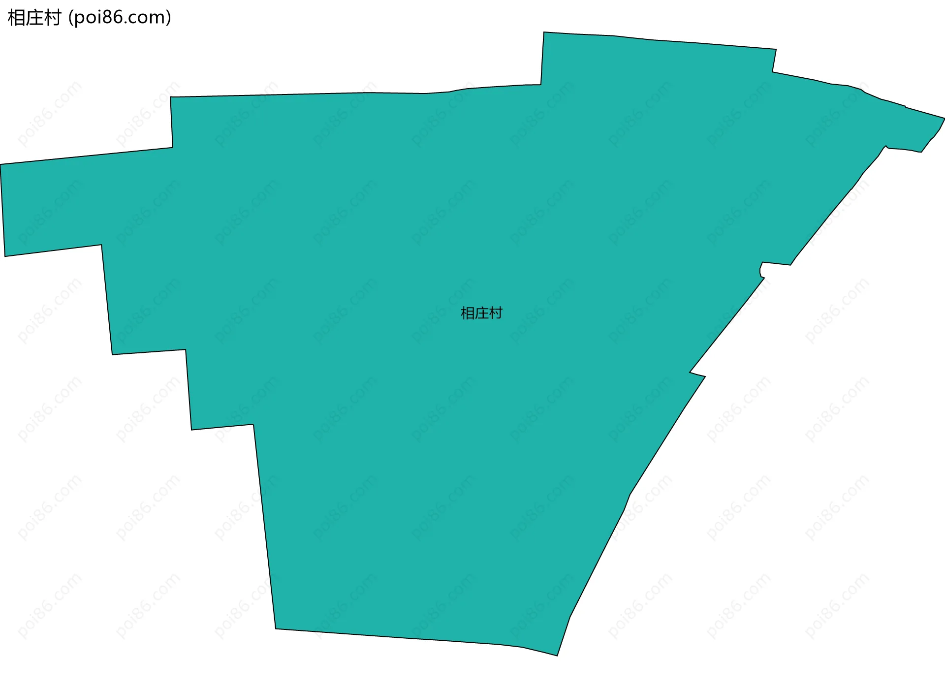 相庄村边界地图