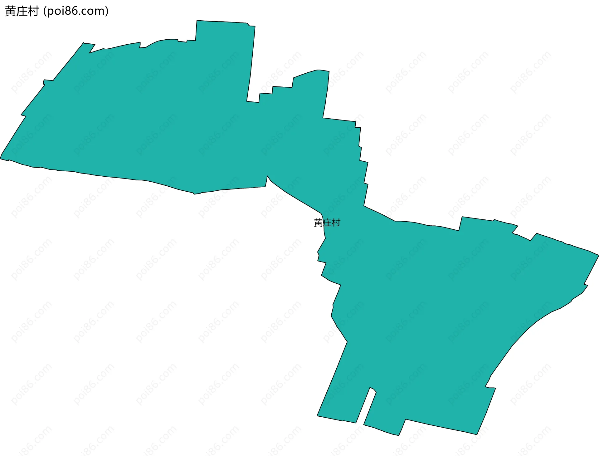 黄庄村边界地图