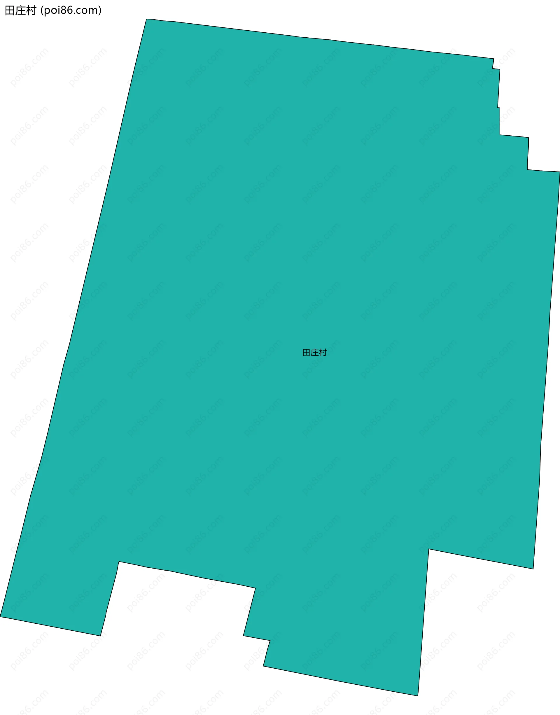 田庄村边界地图