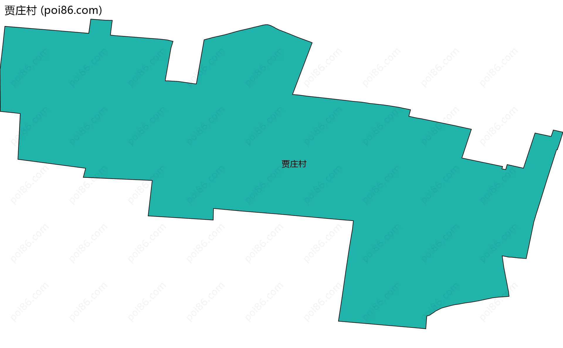 贾庄村边界地图