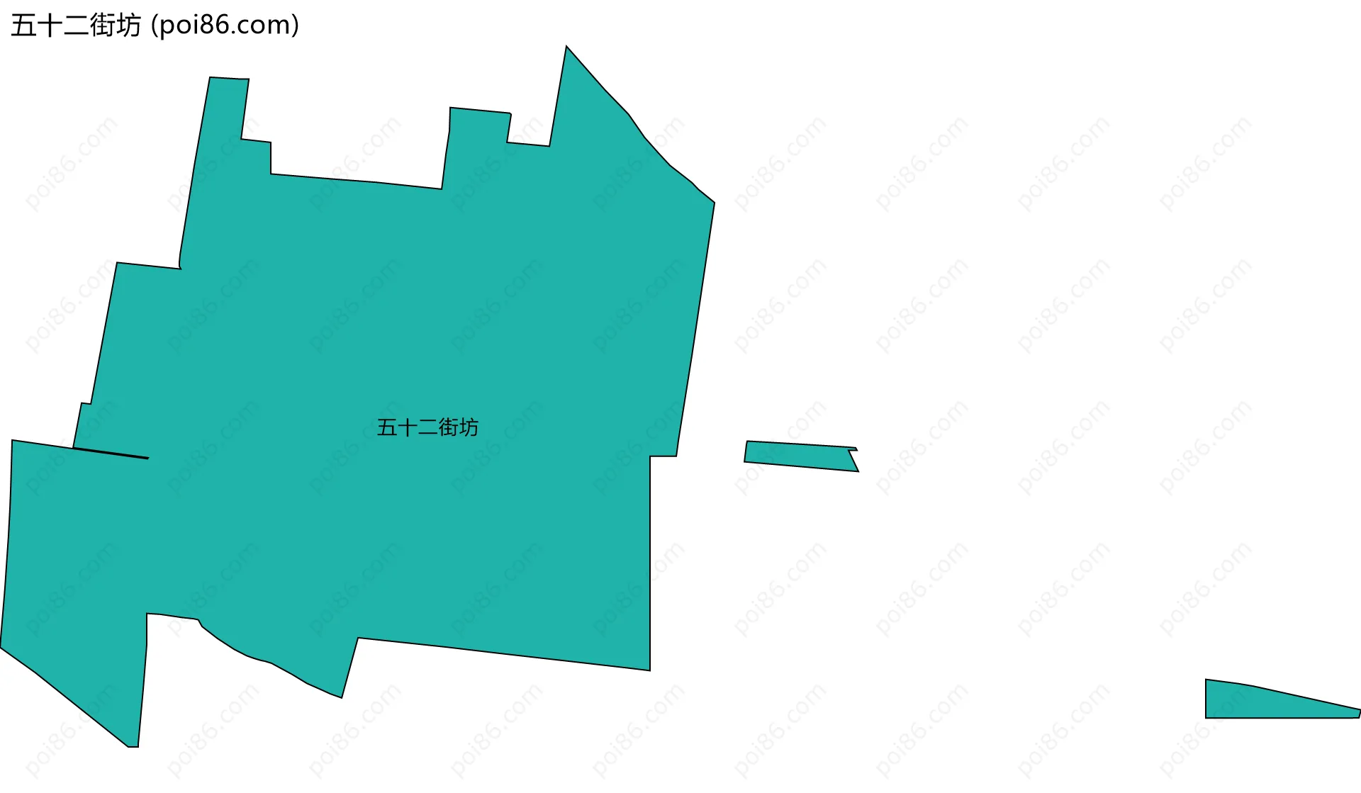 五十二街坊边界地图