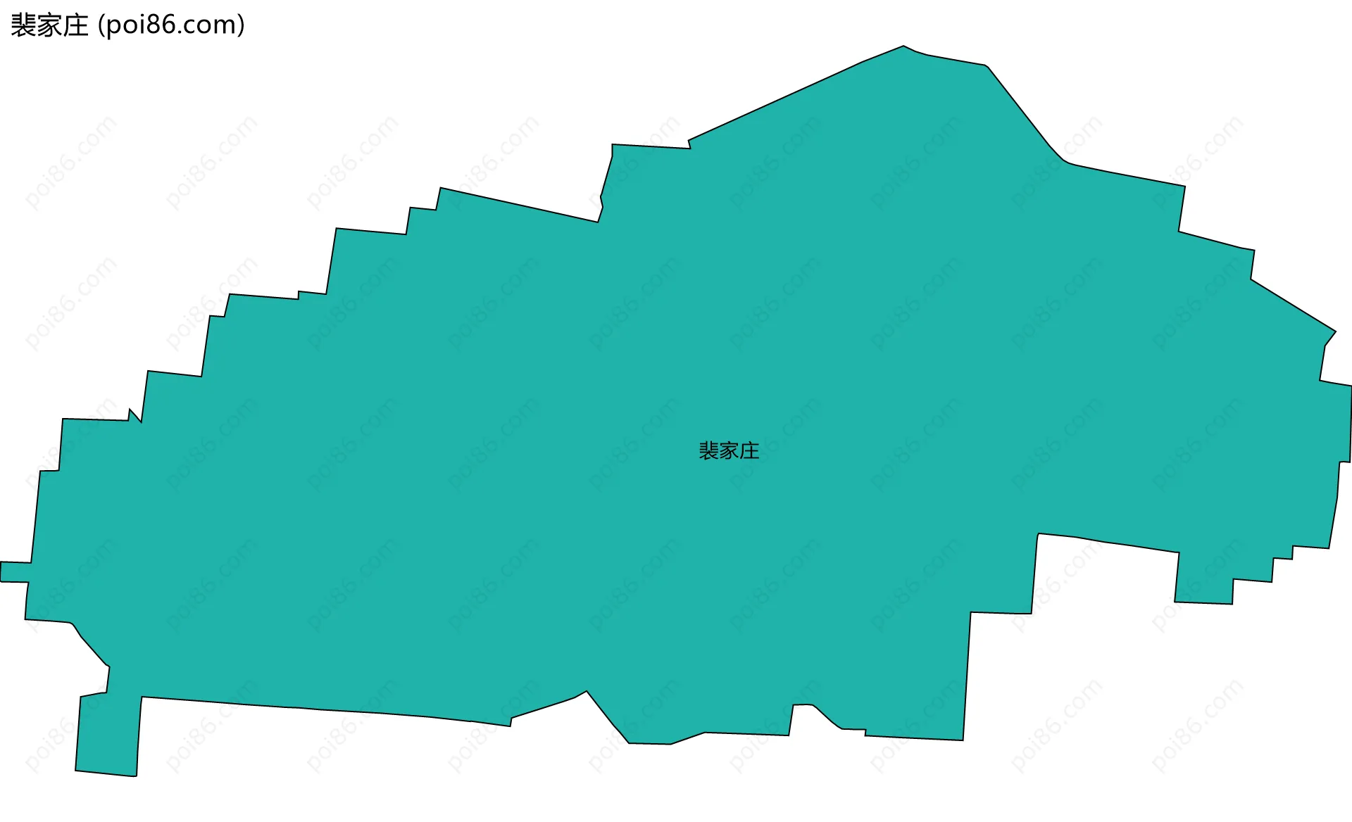 裴家庄边界地图