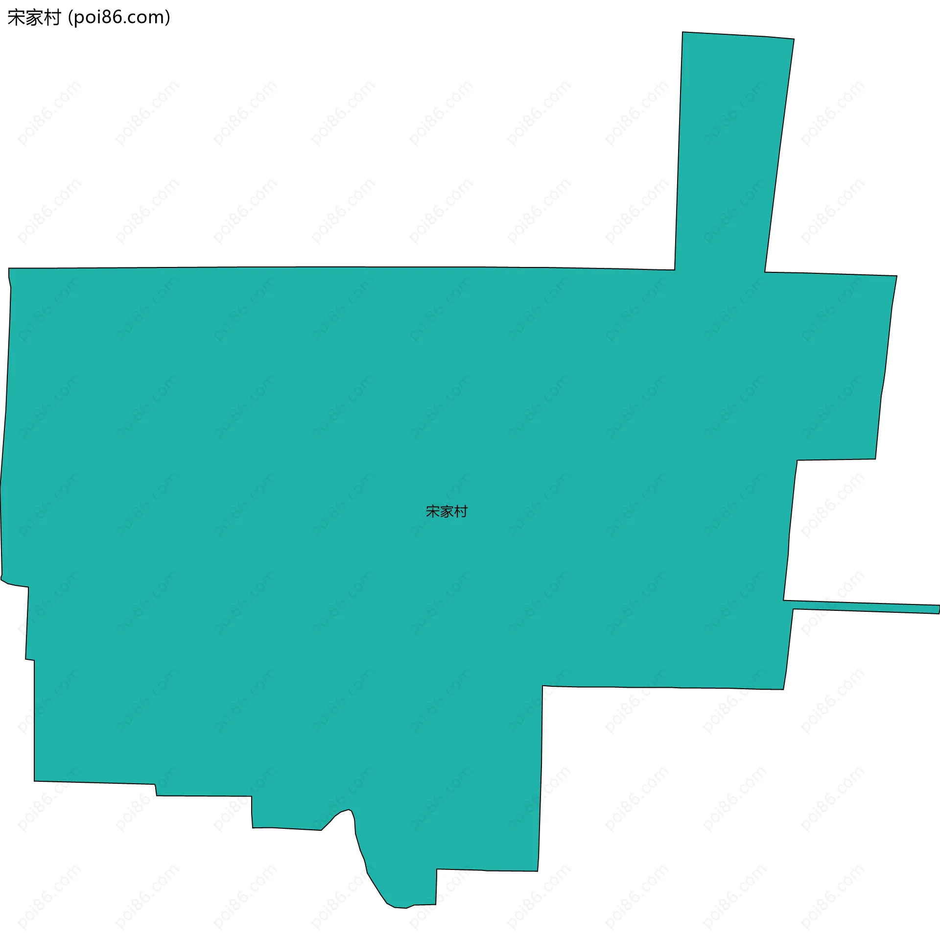 宋家村边界地图