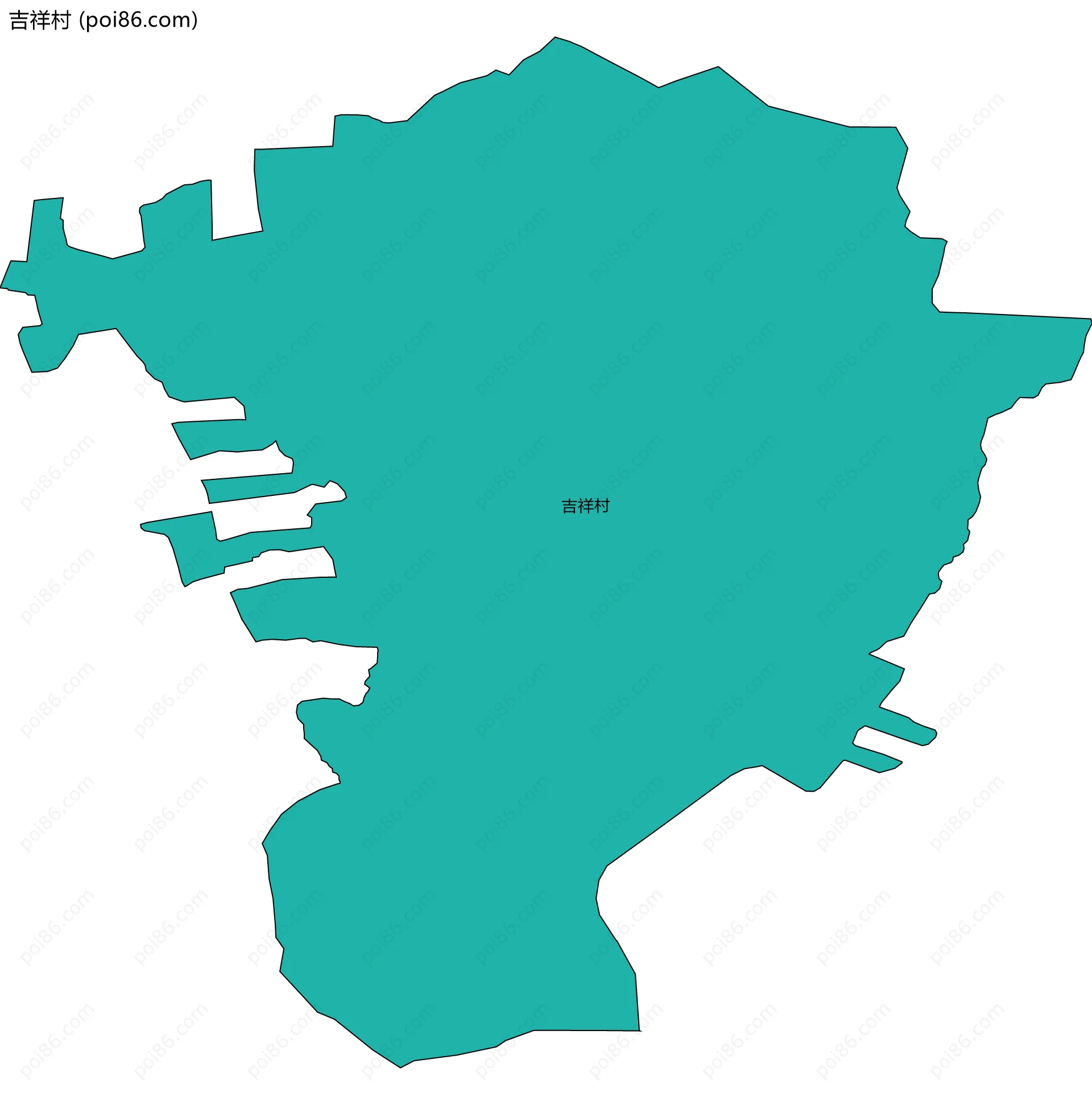 吉祥村边界地图