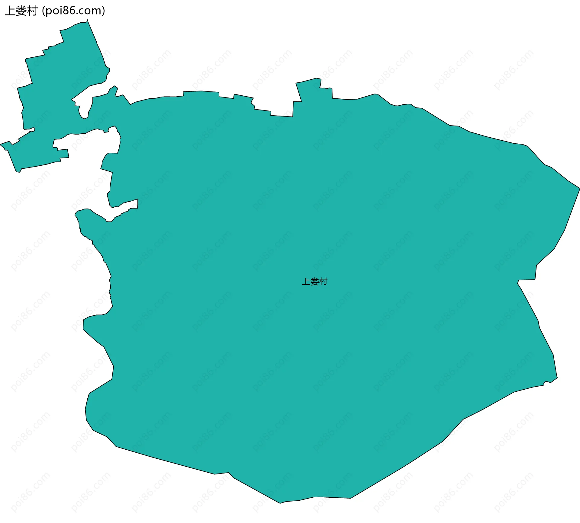 上娄村边界地图
