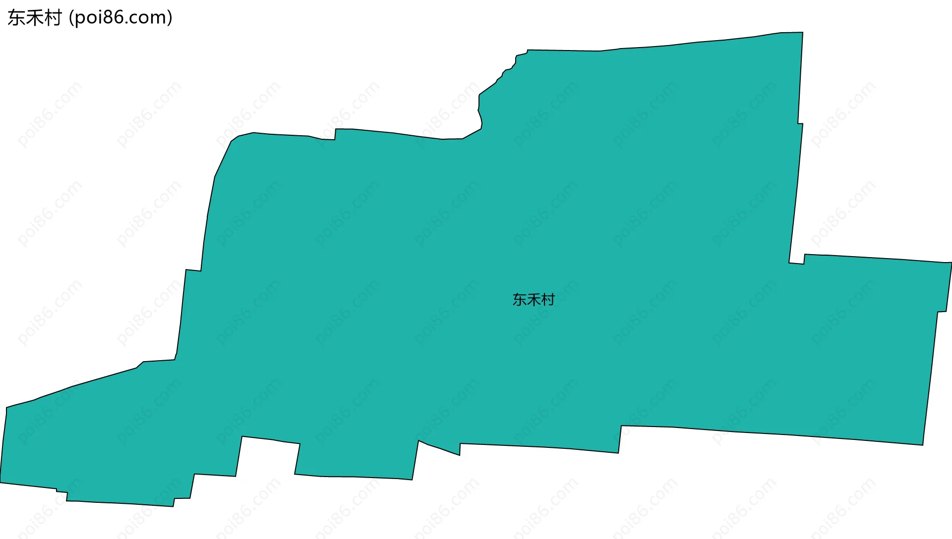 东禾村边界地图