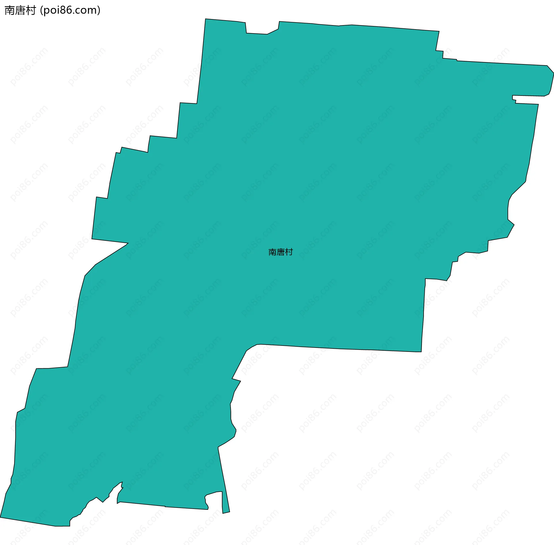 南唐村边界地图