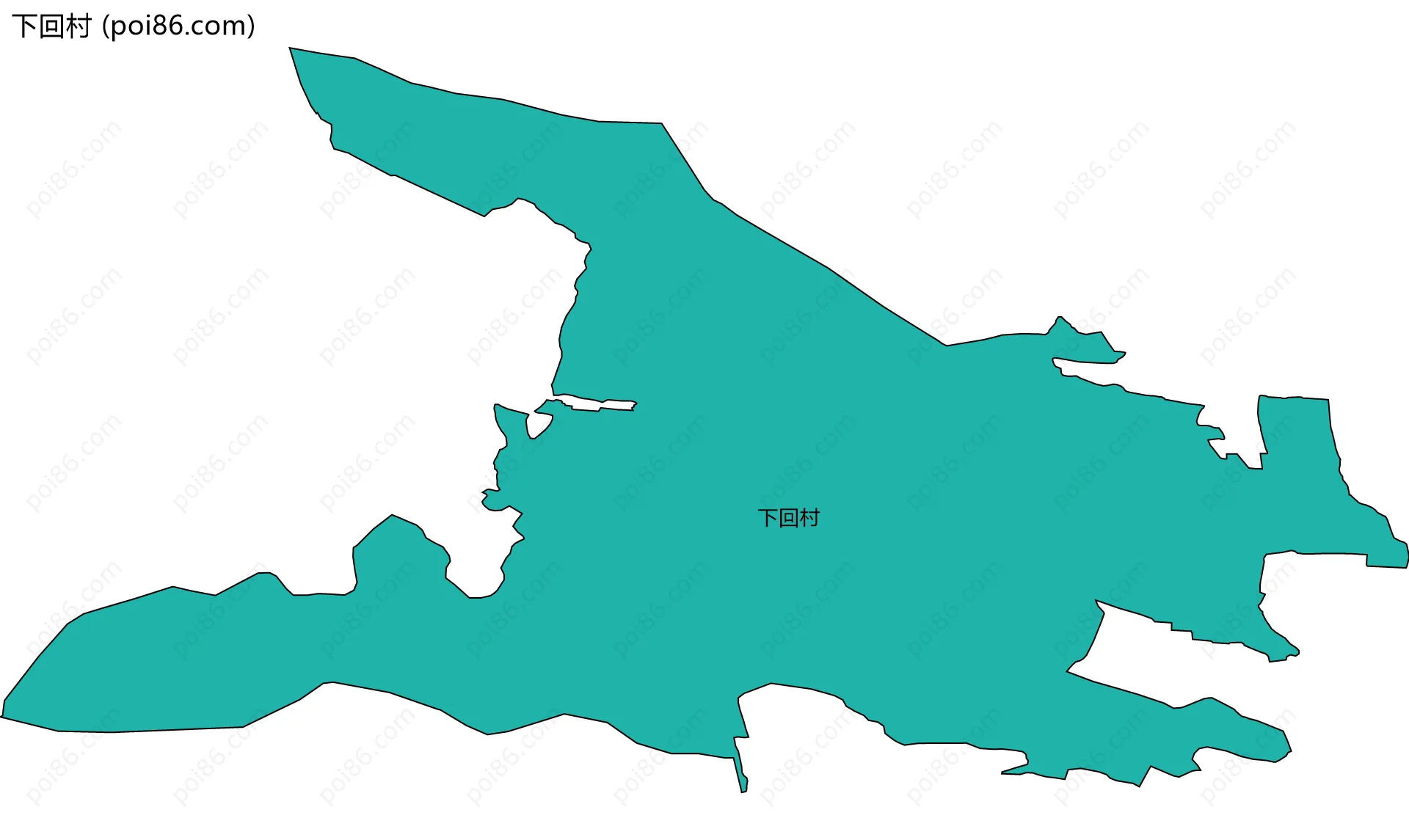 下回村边界地图