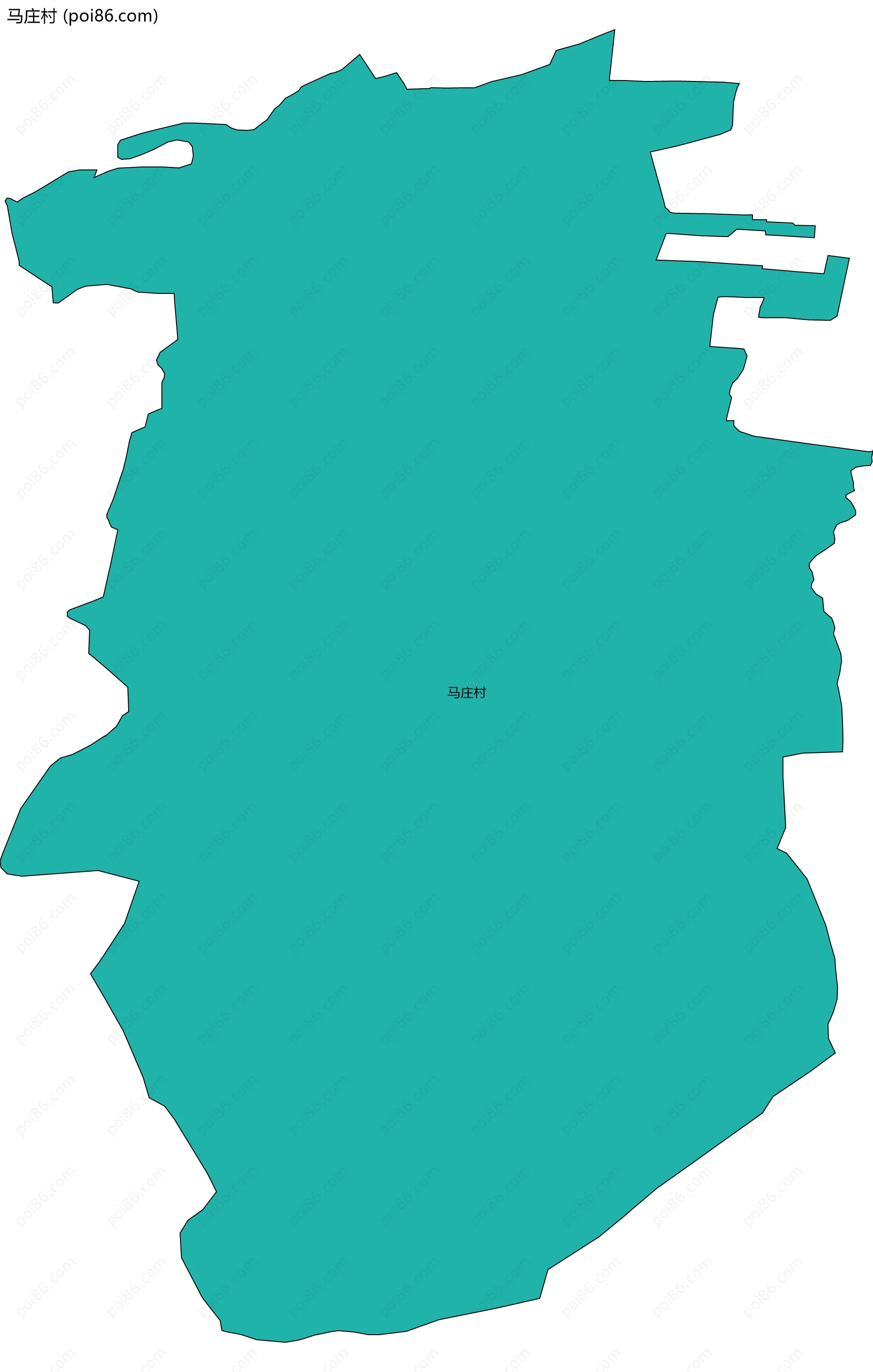 马庄村边界地图