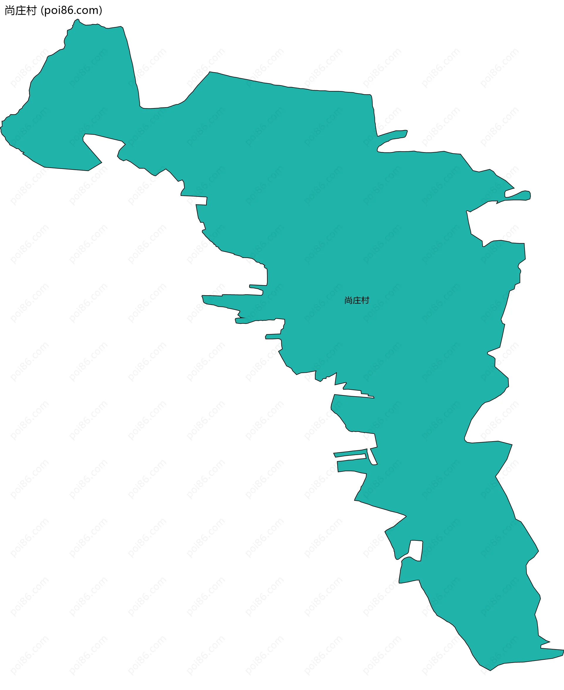 尚庄村边界地图