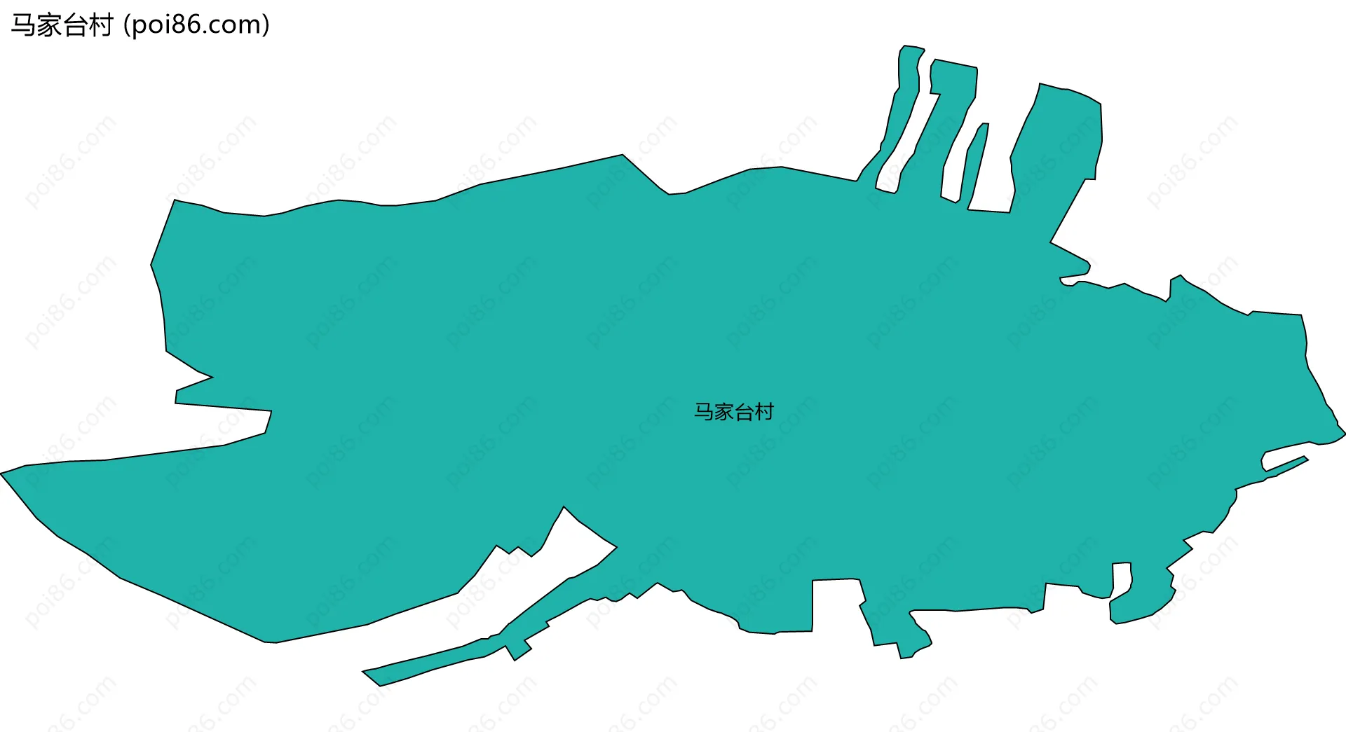 马家台村边界地图