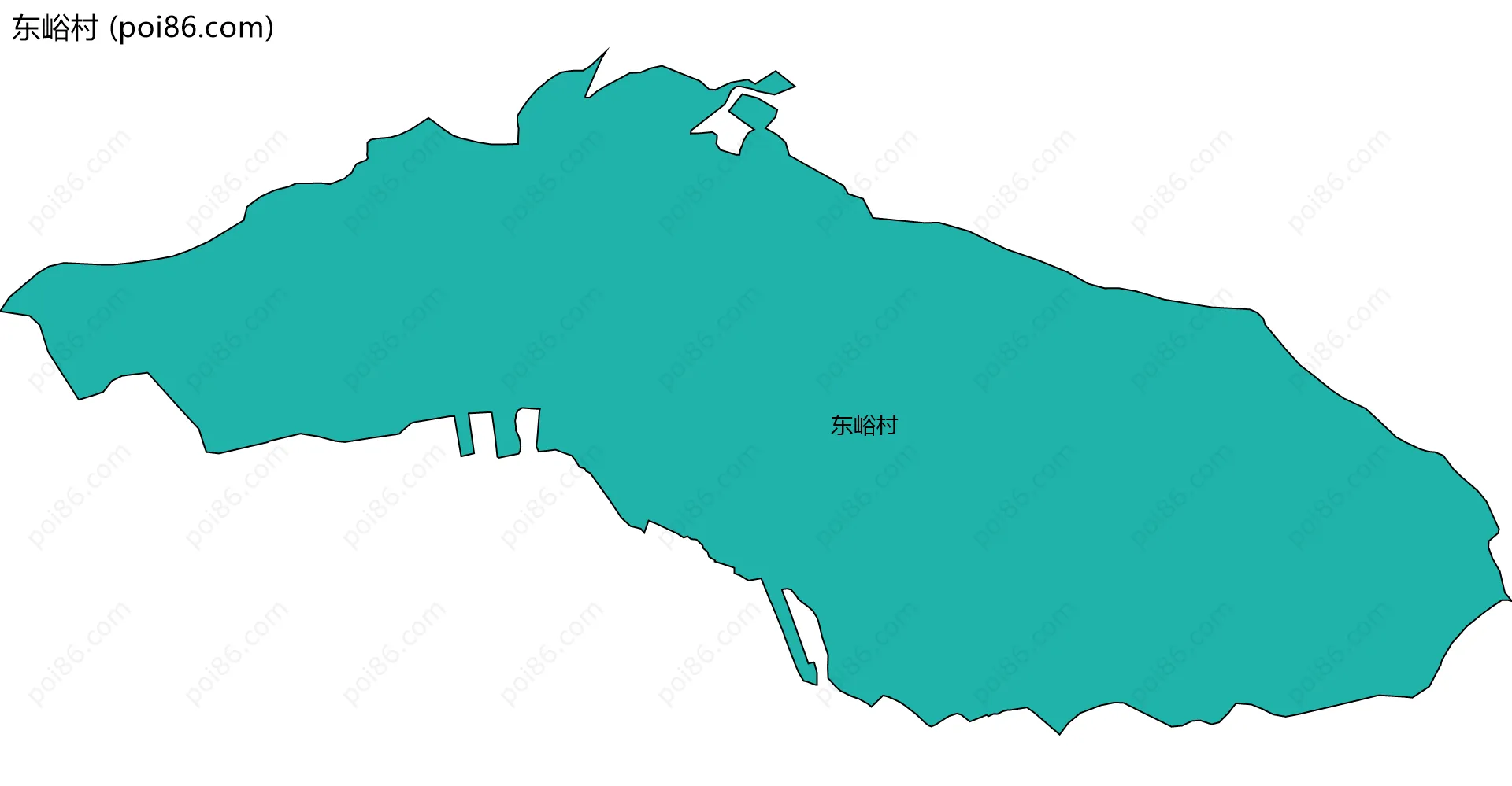 东峪村边界地图