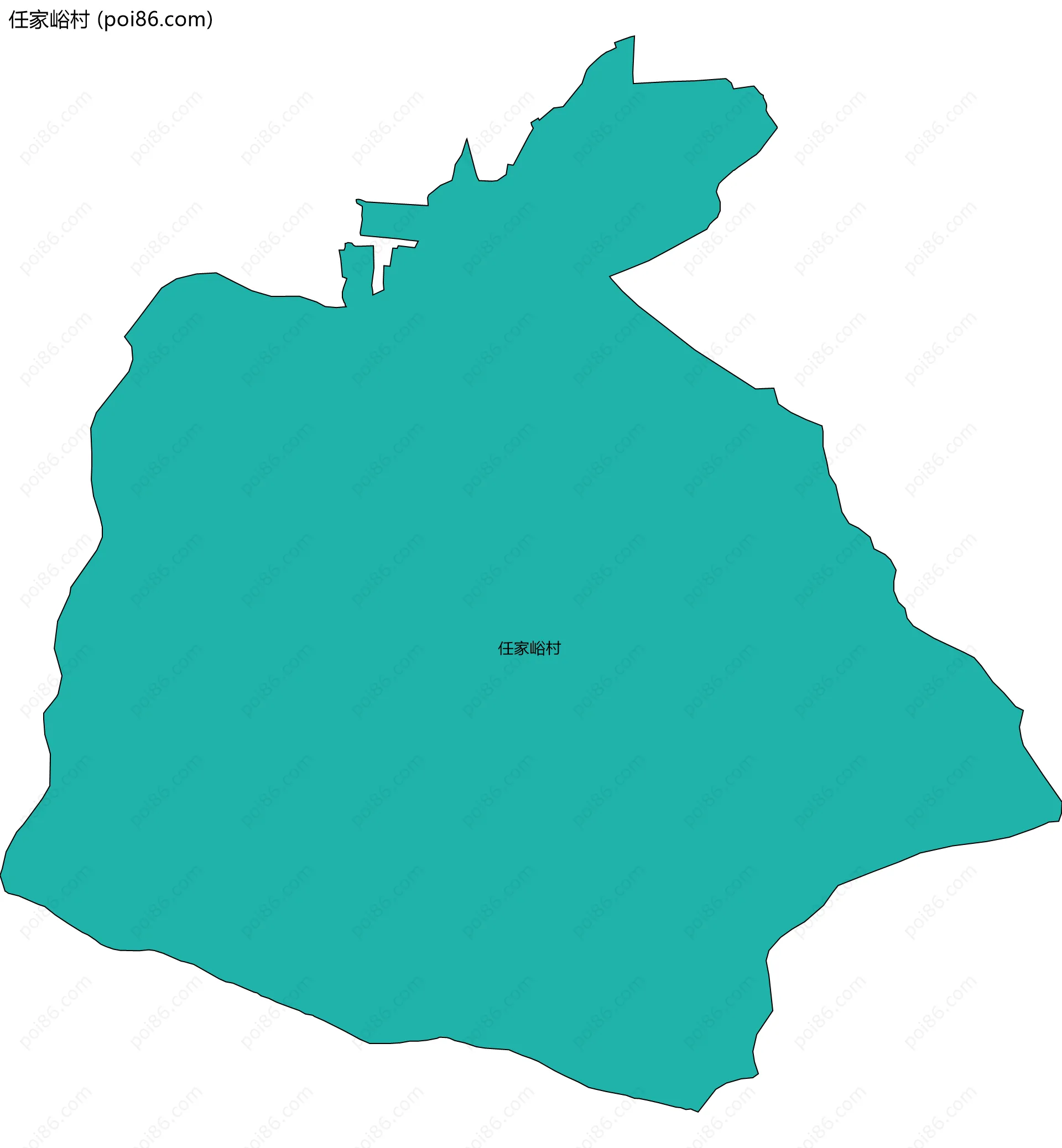 任家峪村边界地图