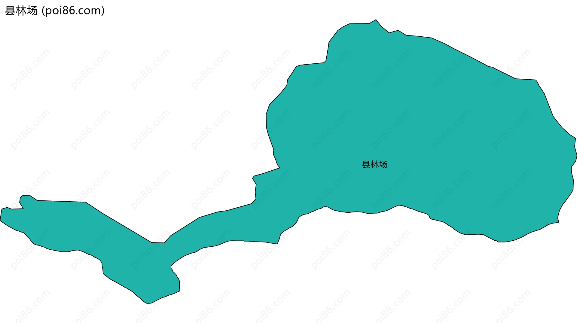 县林场边界地图