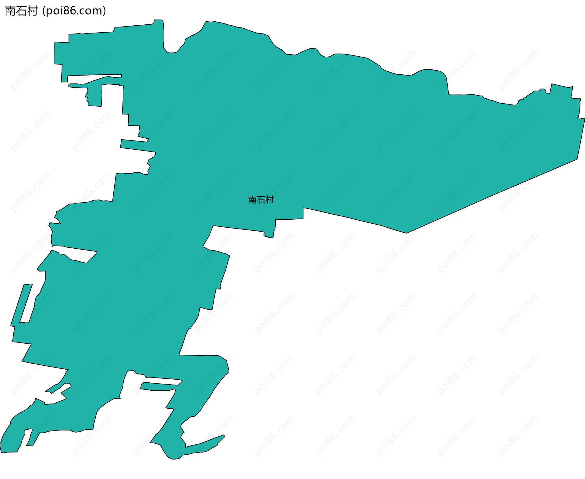 南石村边界地图