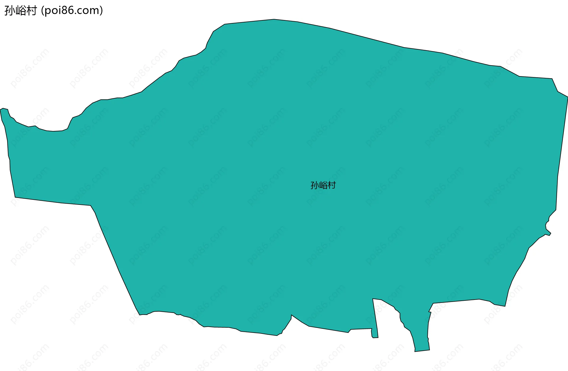 孙峪村边界地图