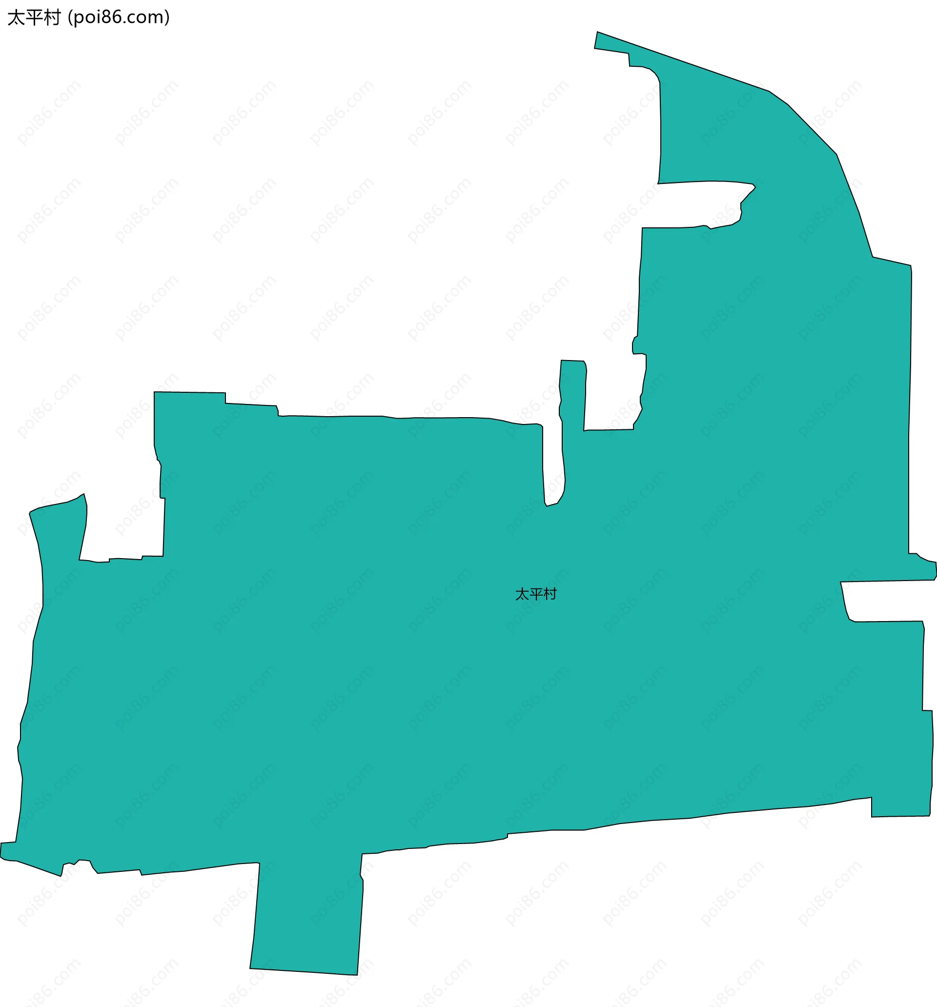 太平村边界地图