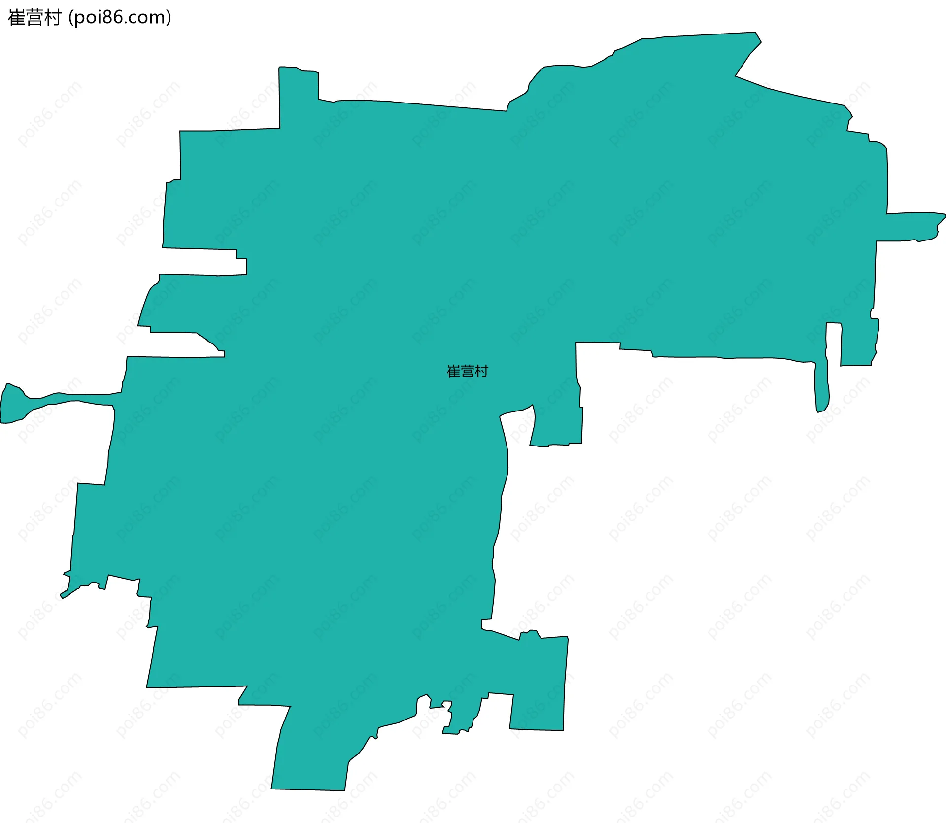 崔营村边界地图