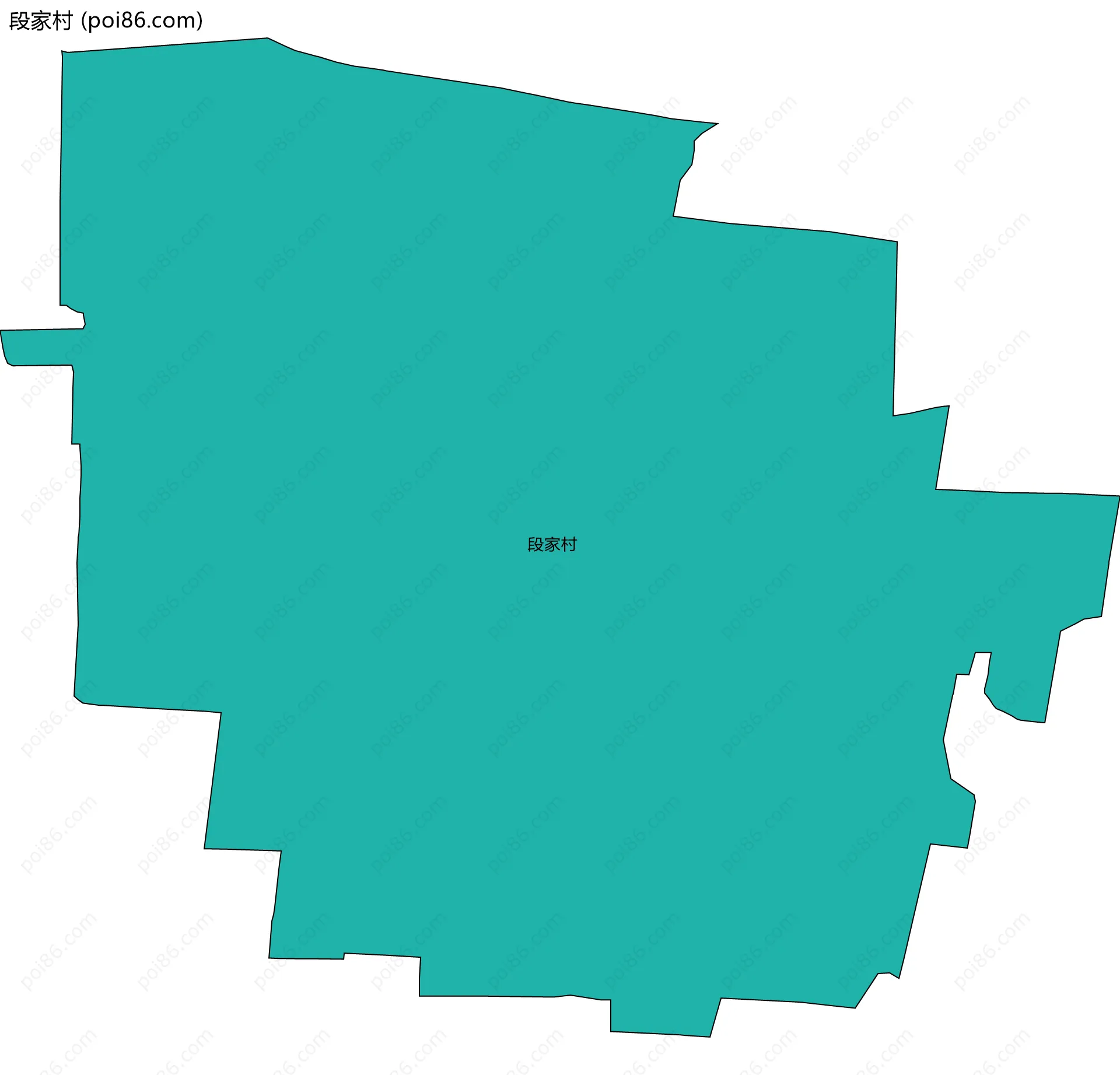 段家村边界地图