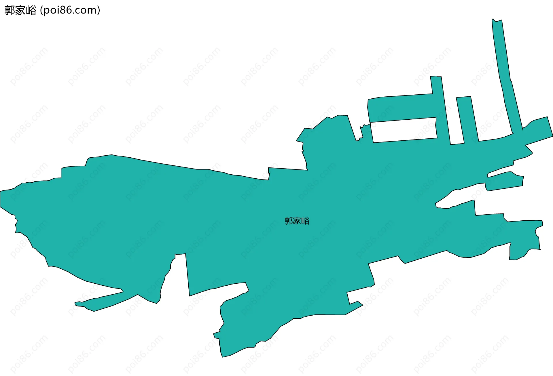 郭家峪边界地图