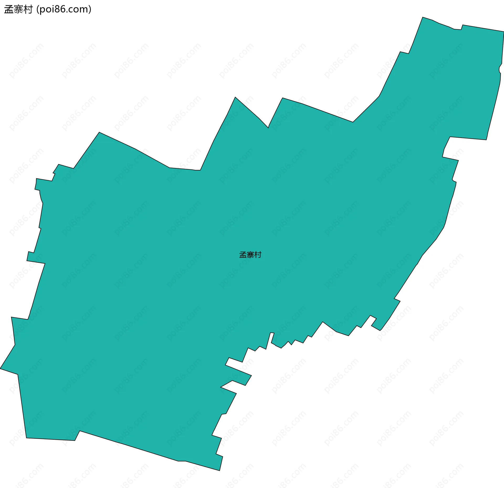 孟寨村边界地图