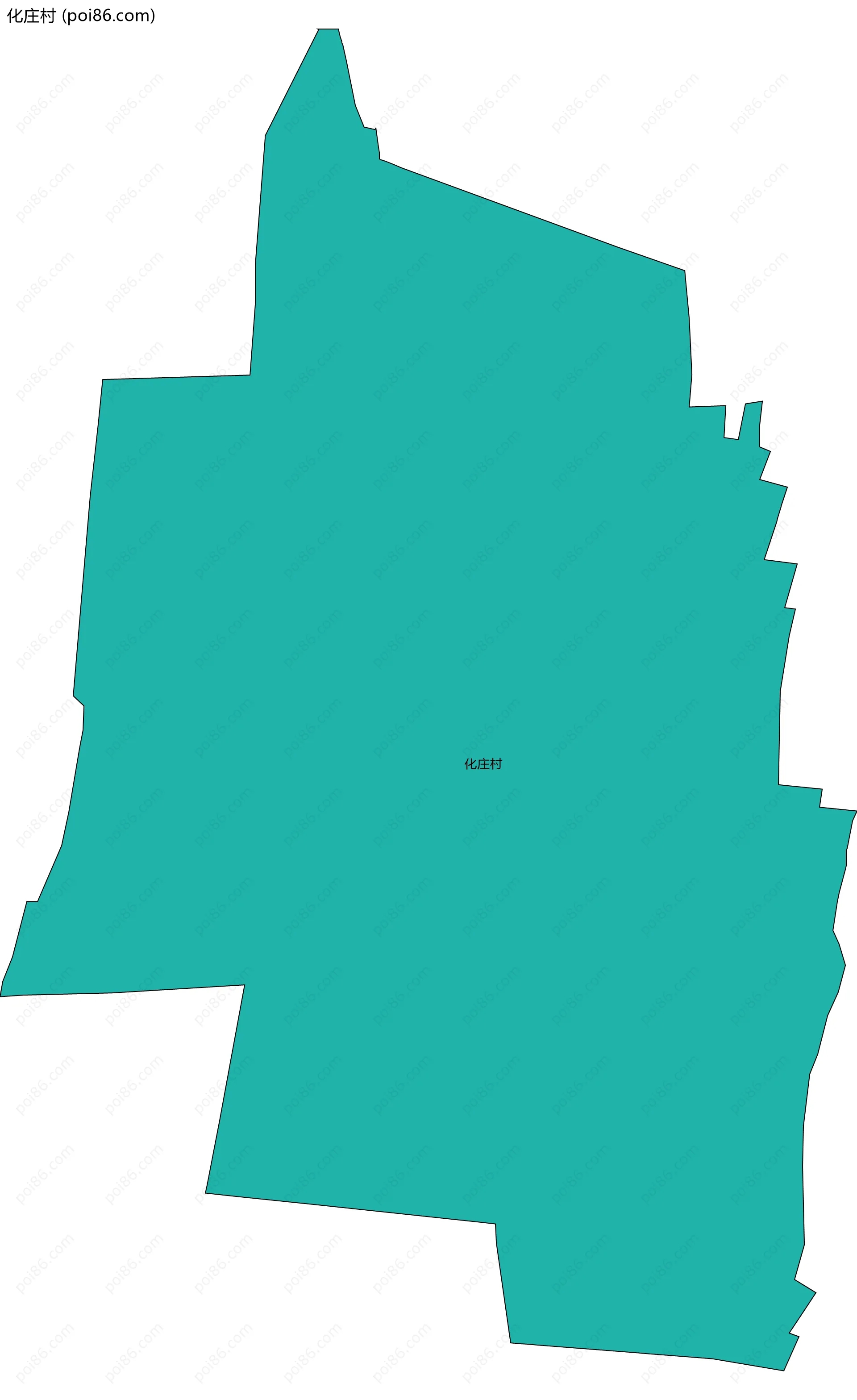 化庄村边界地图