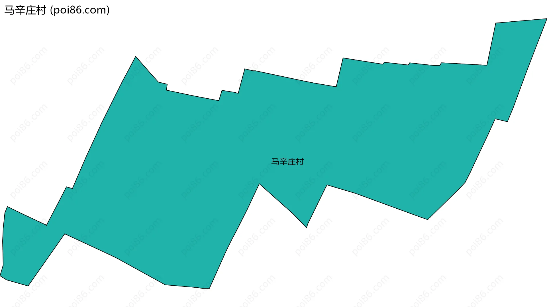 马辛庄村边界地图
