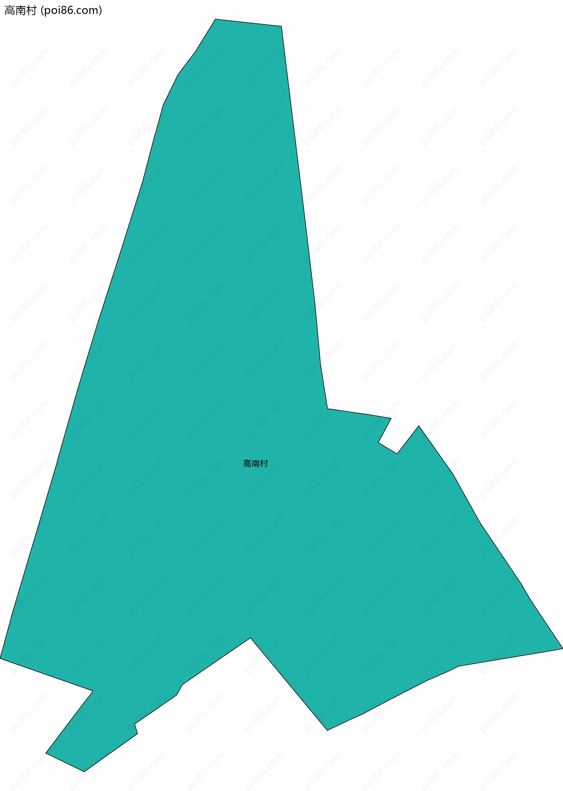 高南村边界地图