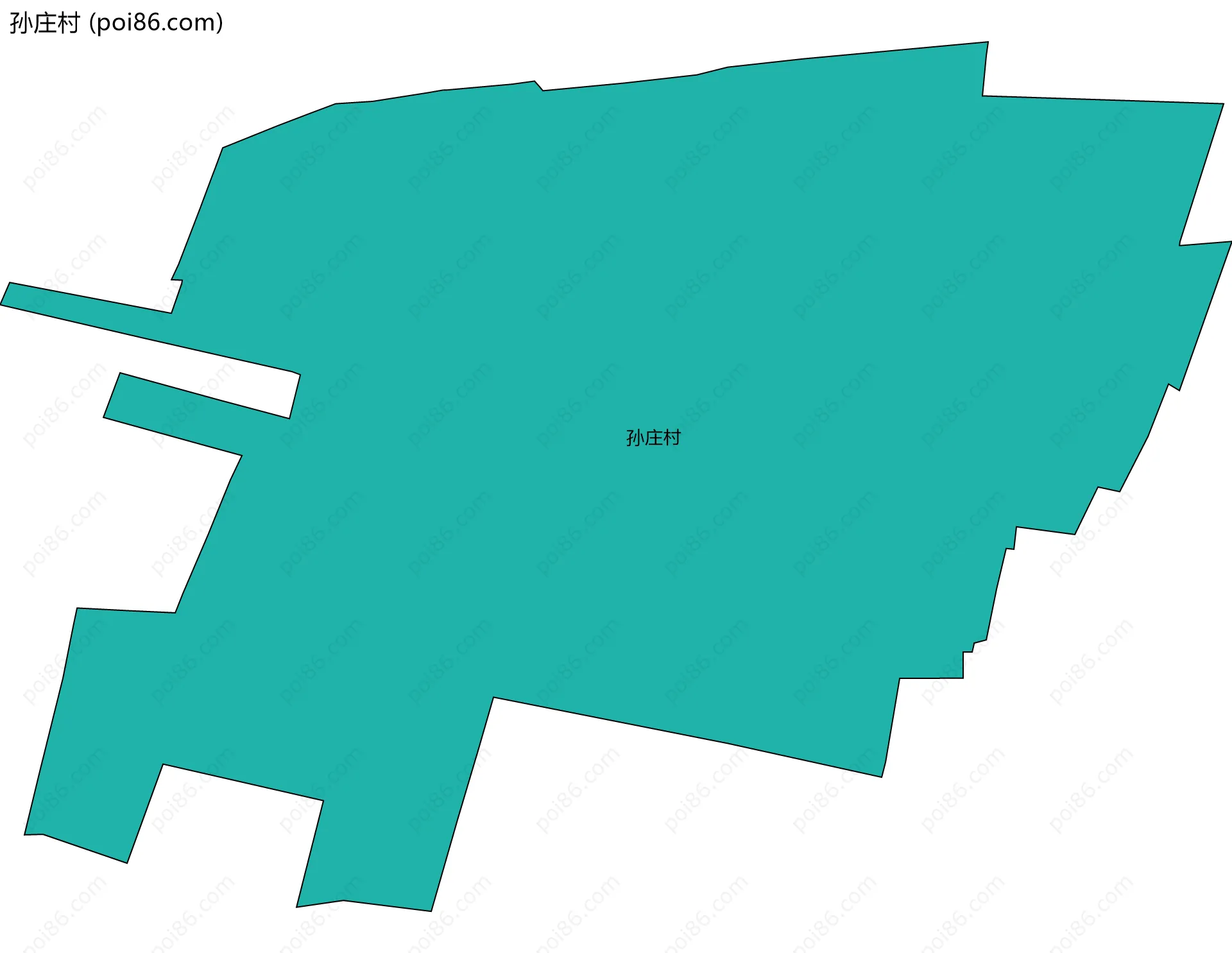 孙庄村边界地图