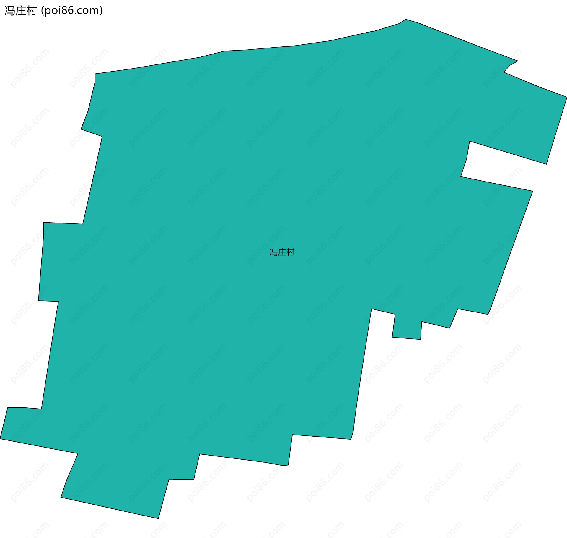 冯庄村边界地图