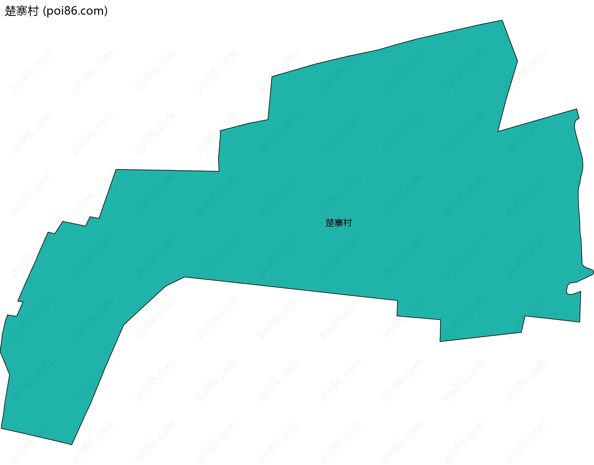 楚寨村边界地图