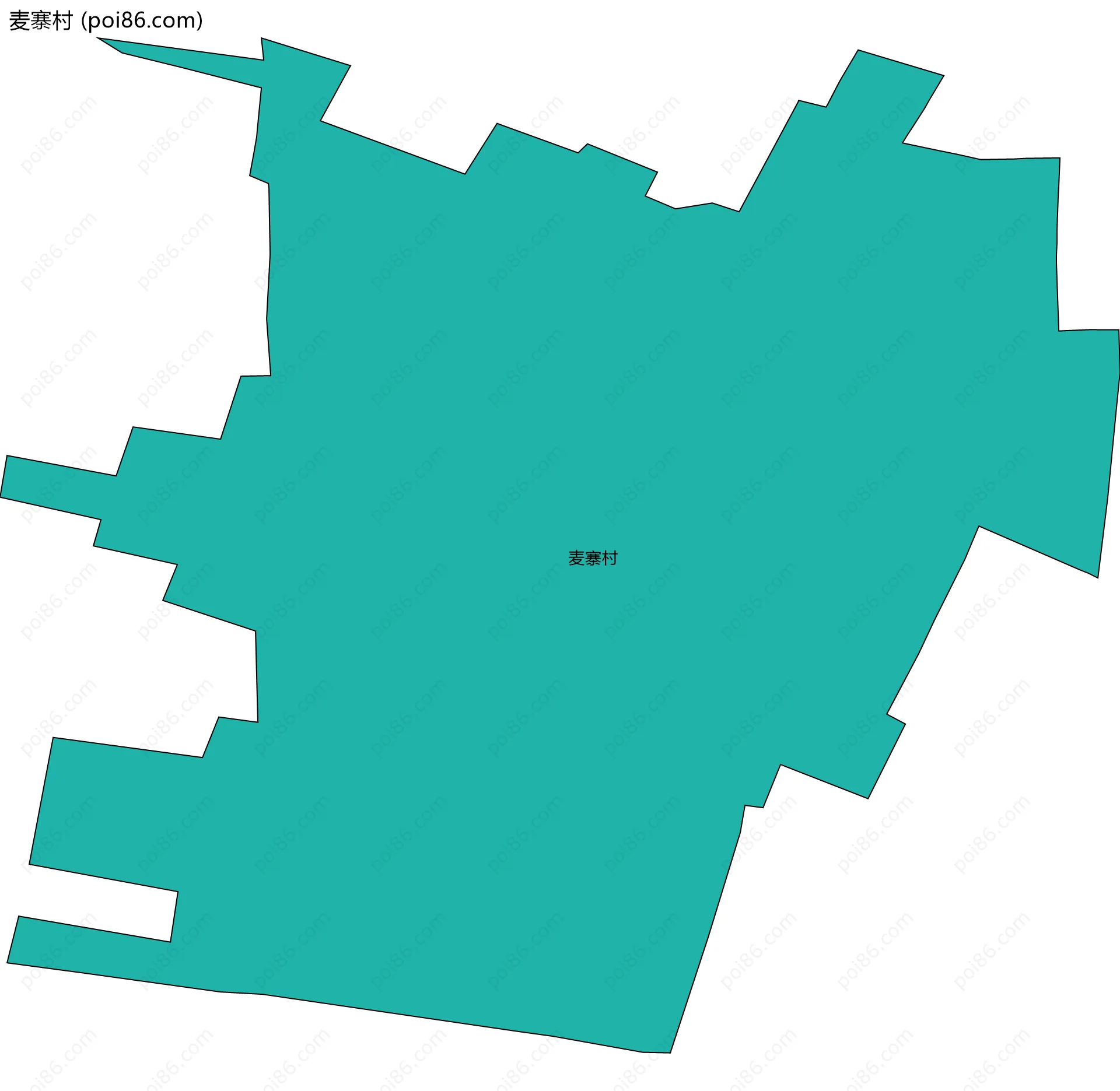 麦寨村边界地图