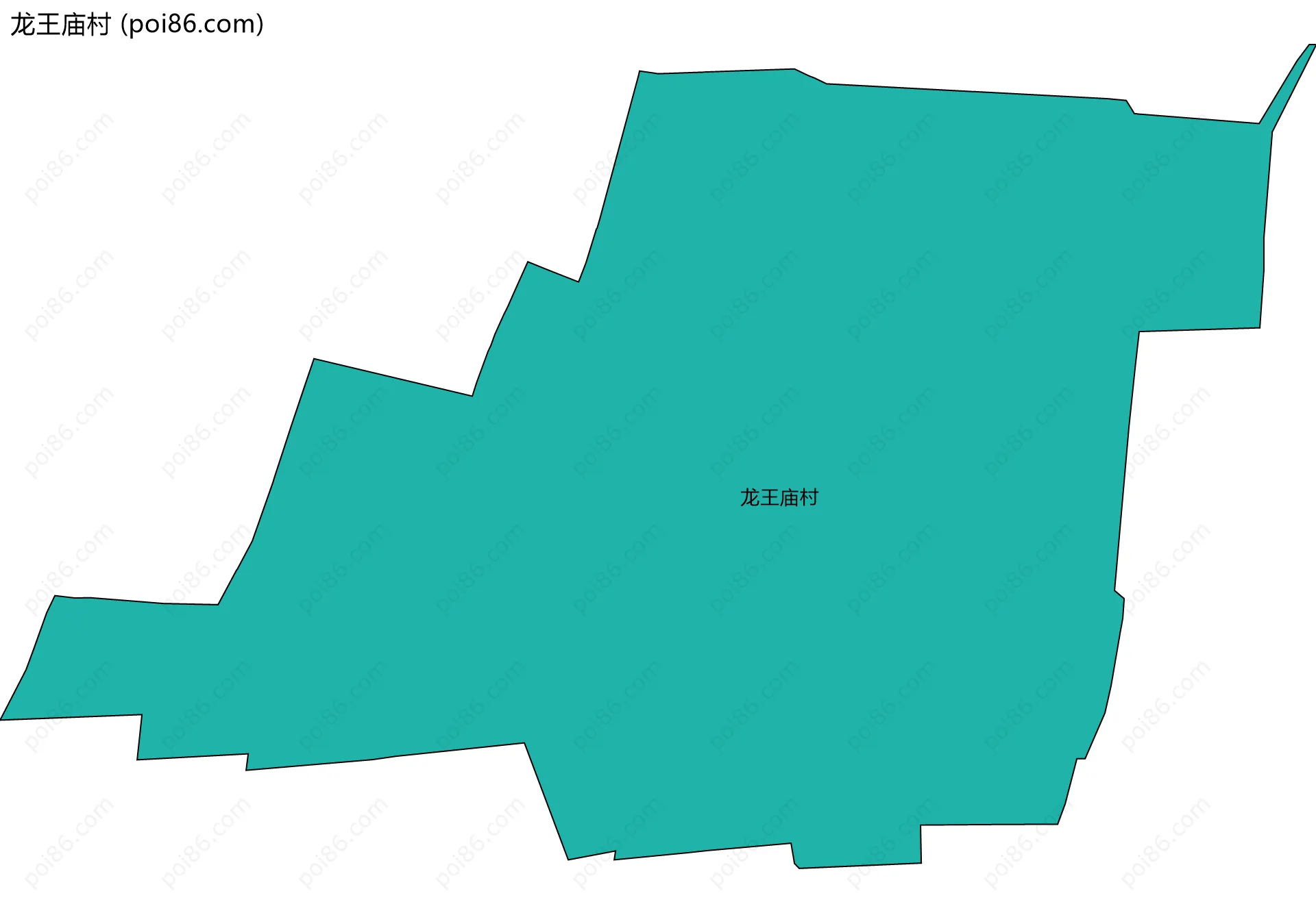 龙王庙村边界地图
