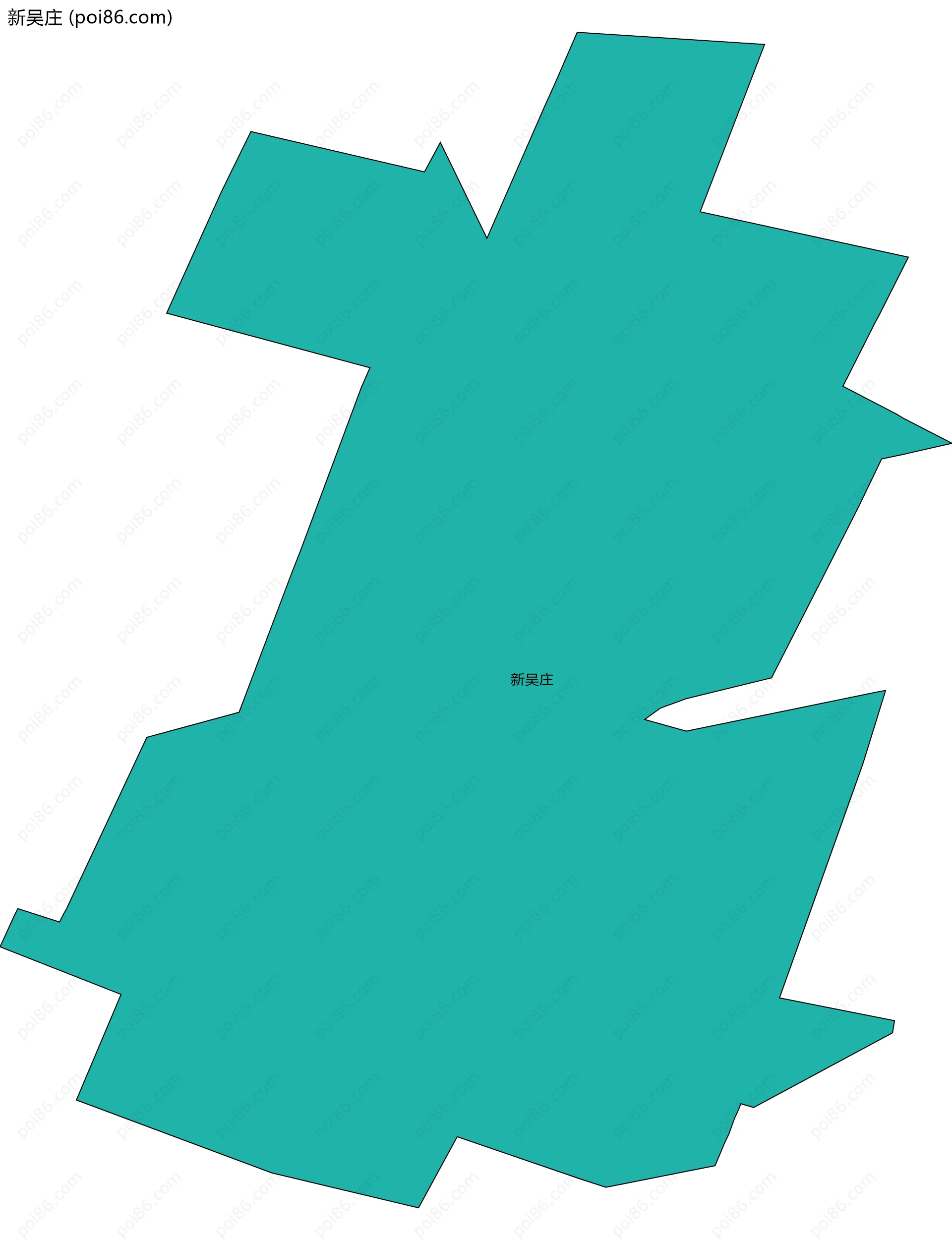 新吴庄边界地图