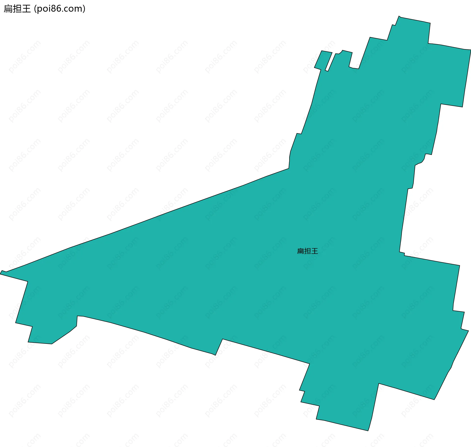 扁担王边界地图
