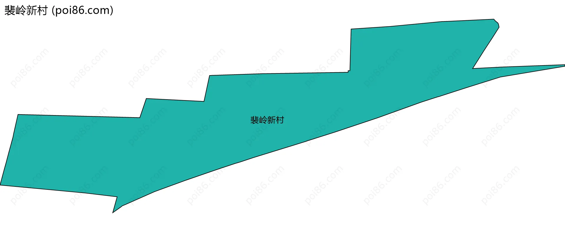 裴岭新村边界地图