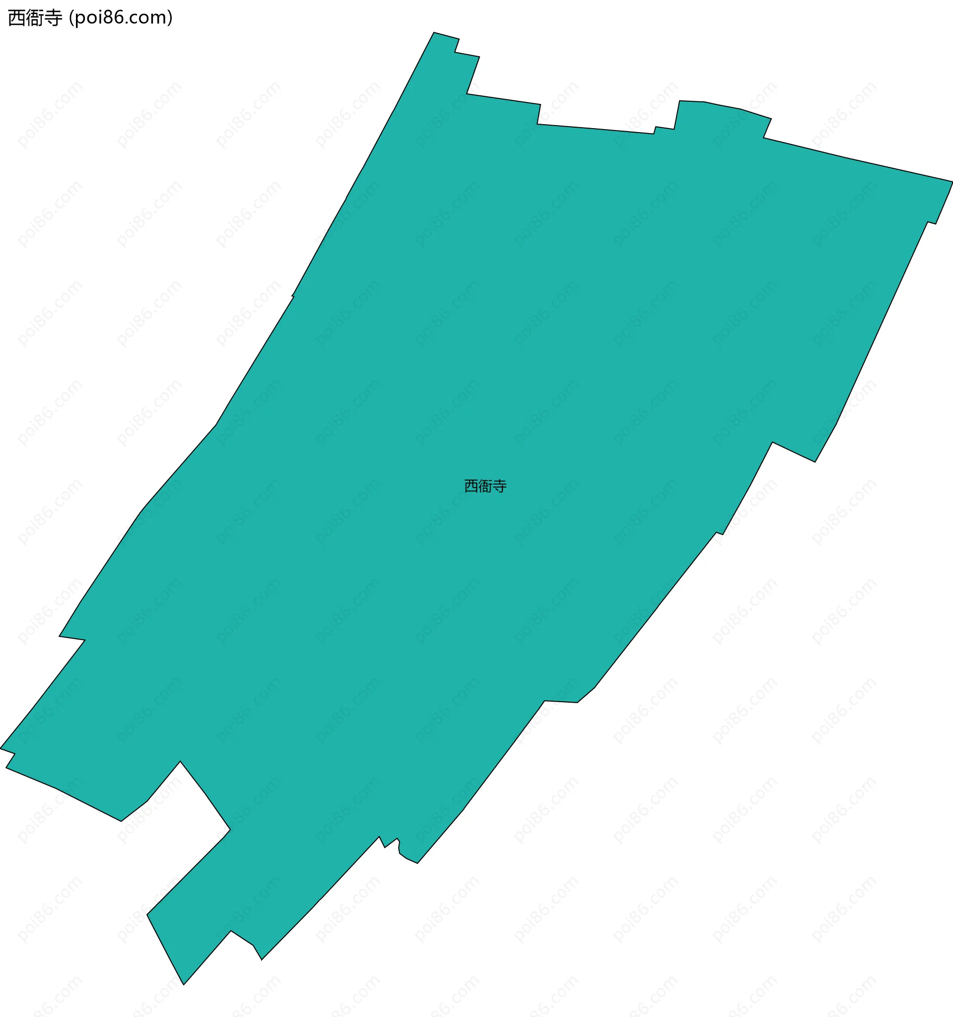 西衙寺边界地图